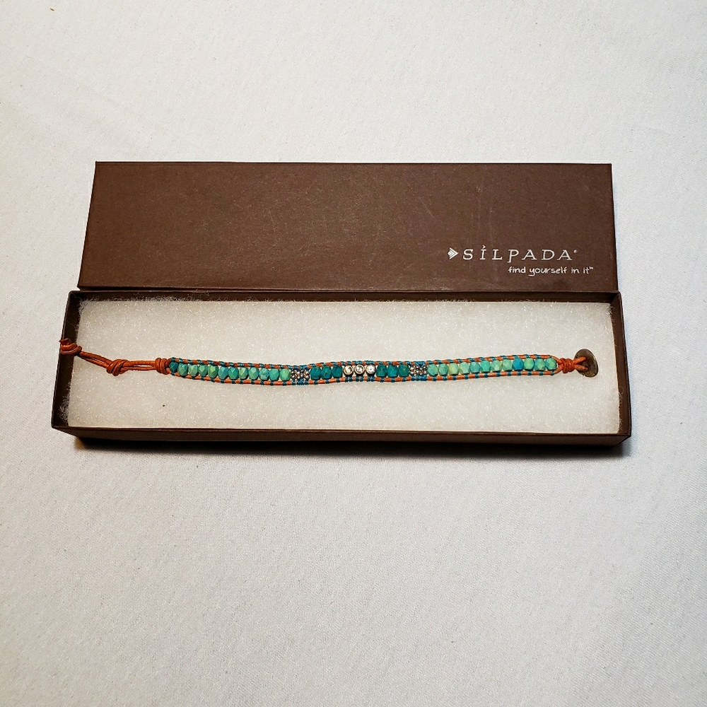 Silpada turquoise bracelet with original packaging